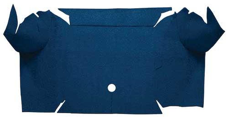 A4064A12 Loop Trunk Carpet 1967-68 Mustang Convertible; Dark Blue