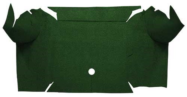 A4064A13 Loop Trunk Carpet 1967-68 Mustang Convertible; Dark Green