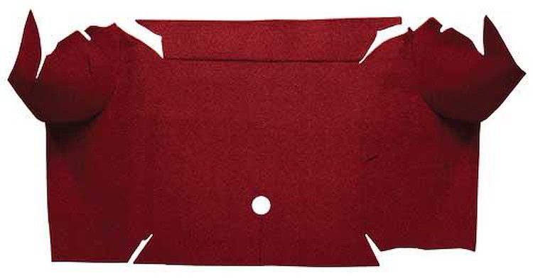 A4064A15 Loop Trunk Carpet 1967-68 Mustang Convertible; Maroon