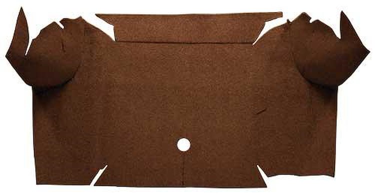 A4064A18 Loop Trunk Carpet 1967-68 Mustang Convertible; Dark Saddle