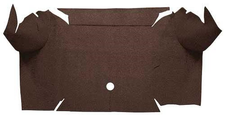 A4064A30 Loop Trunk Carpet 1967-68 Mustang Convertible; Dark Brown