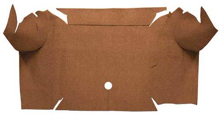 A4064A69 Loop Trunk Carpet 1967-68 Mustang Convertible; Medium Saddle