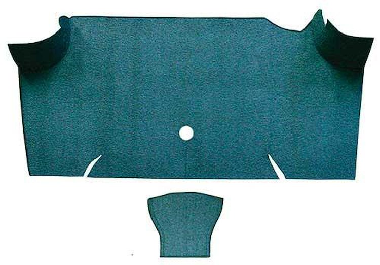 A4068A06 Loop Trunk Carpet 1967-68 Mustang Fastback; Aqua