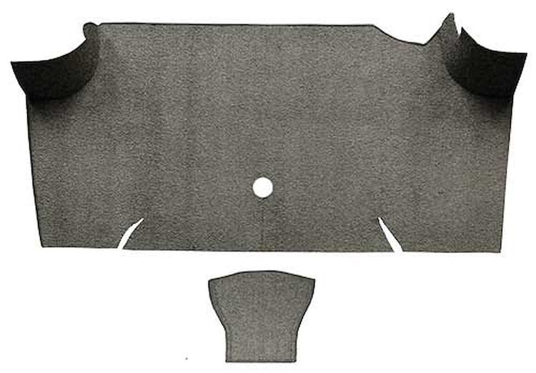 A4068A07 Loop Trunk Carpet 1967-68 Mustang Fastback; Parchment