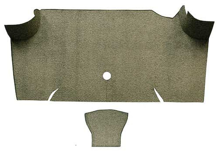 A4068A09 Loop Trunk Carpet 1967-68 Mustang Fastback; Ivy Gold