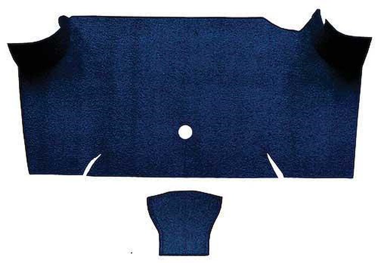 A4068A12 Loop Trunk Carpet 1967-68 Mustang Fastback; Dark Blue