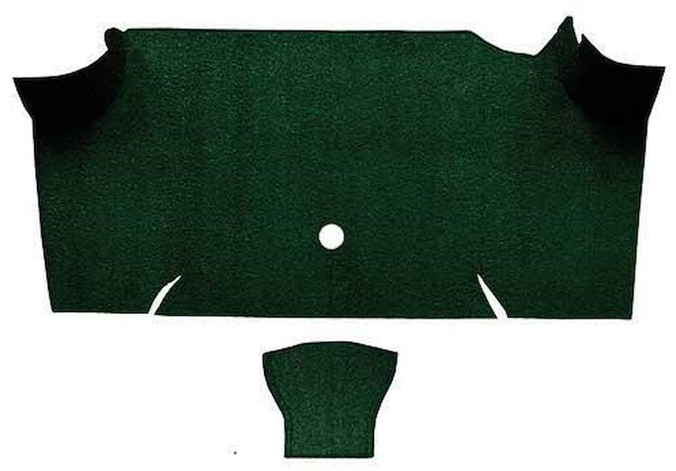 A4068A13 Loop Trunk Carpet 1967-68 Mustang Fastback; Dark Green