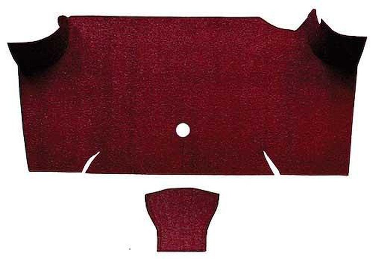 A4068A15 Loop Trunk Carpet 1967-68 Mustang Fastback; Maroon