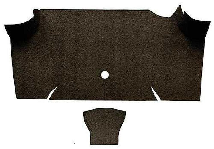 A4068A30 Loop Trunk Carpet 1967-68 Mustang Fastback; Dark Brown