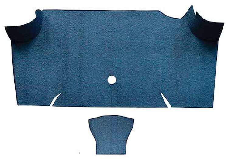 A4068A41 Loop Trunk Carpet 1967-68 Mustang Fastback; Medium Blue
