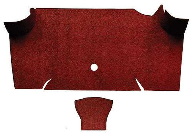 A4068A49 Loop Trunk Carpet 1967-68 Mustang Fastback; Emberglow