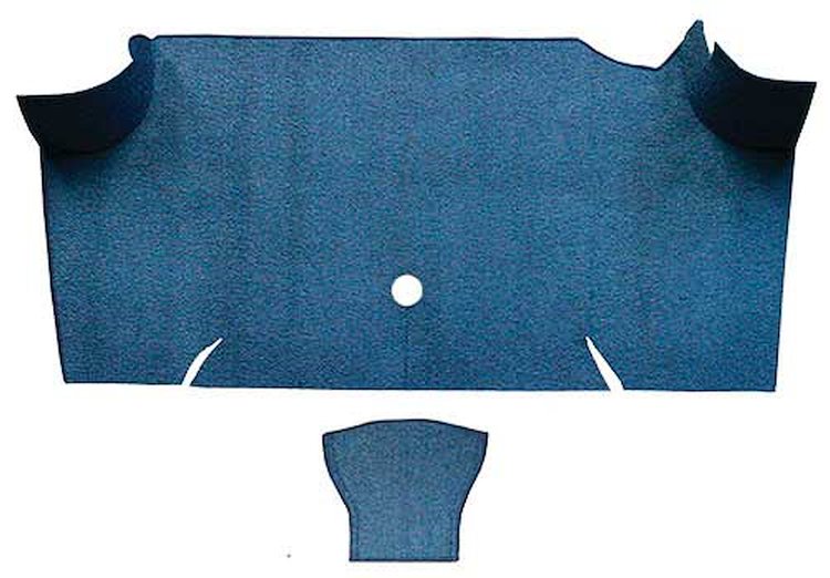 A4068A62 Loop Trunk Carpet 1967-68 Mustang Fastback; Ford Blue