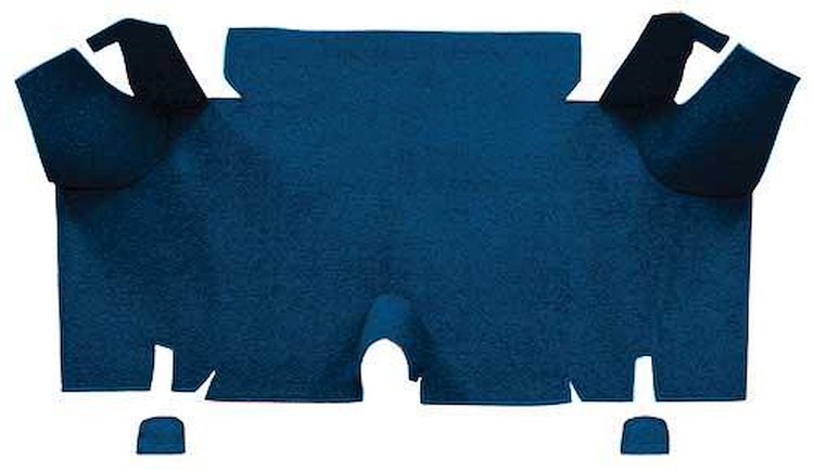 A4073A12 Nylon Loop Trunk Floor Carpet 1965-66 Mustang Fastback; Dark Blue