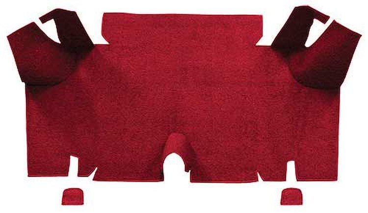 A4073A15 Nylon Loop Trunk Floor Carpet 1965-66 Mustang Fastback; Maroon