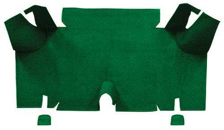 A4073A39 Nylon Loop Trunk Floor Carpet 1965-66 Mustang Fastback; Green