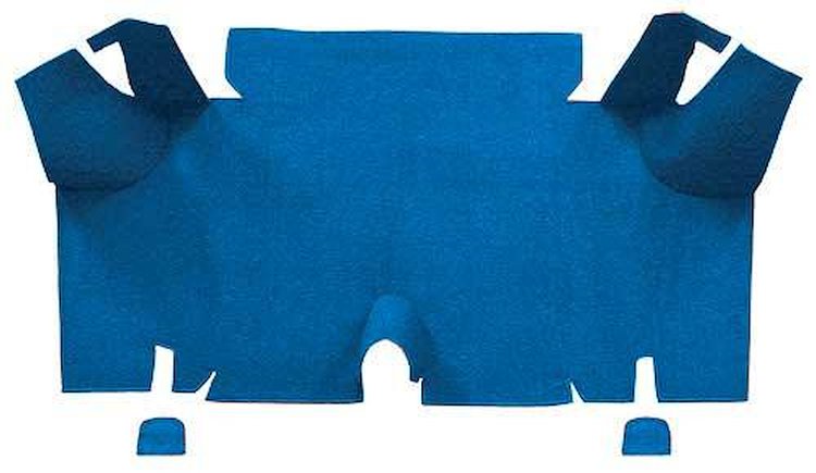 A4073A41 Nylon Loop Trunk Floor Carpet 1965-66 Mustang Fastback; Medium Blue