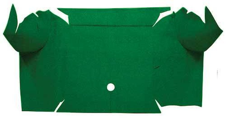 A4081A39 Nylon Loop Trunk Floor Carpet 1967-68 Mustang Convertible; Green