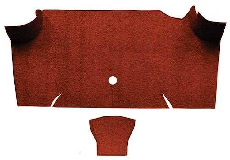 A4085A49 Nylon Loop Trunk Floor Carpet 1967-68 Mustang Fastback; Emberglow