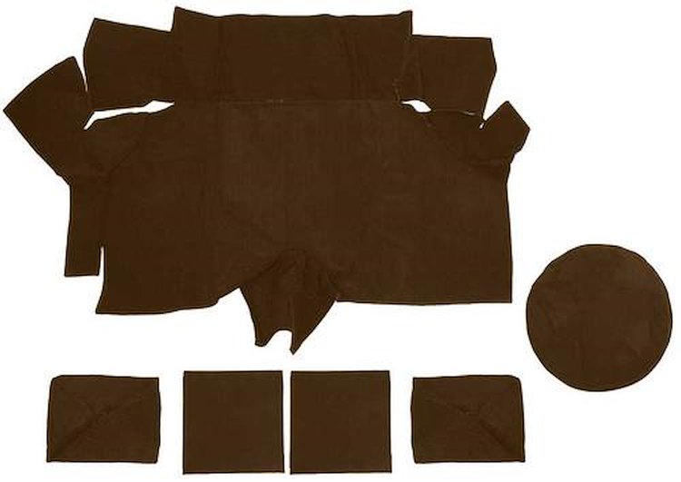 A4087A29 Nylon Loop Trunk Carpet Set With Boards 1969-70 Mustang Fastback; Ginger