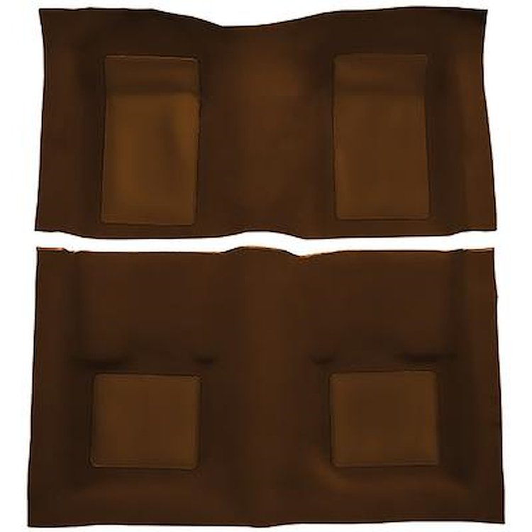 A4105A29 Passenger Area Nylon Loop Carpet Set 1969 Mustang Mach 1; Ginger Carpet With Ginger Inserts