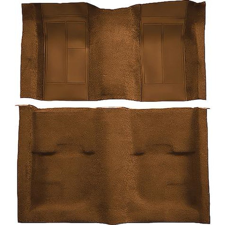 A4113B29 Nylon Loop Floor Carpet With Mass Backing 1970 Mustang Mach 1; Ginger Carpet/Ginger Inserts