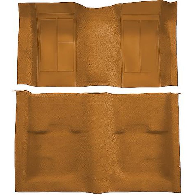 A4113B69 Nylon Loop Floor Carpet With Mass Backing 1970 Mustang Mach 1; Medium Saddle/Medium Saddle Inserts