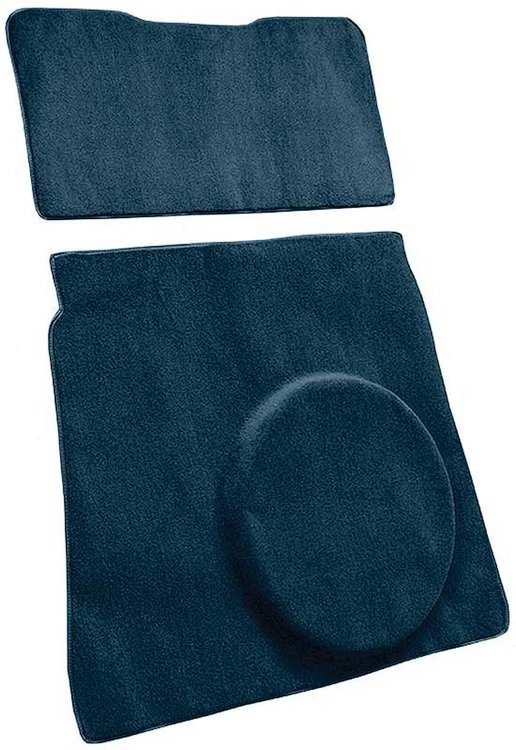 A4123612 Cargo Area Cut Pile Carpet Set 1974 Mustang II; Dark Blue