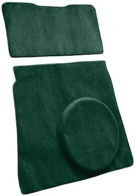 A4123646 Cargo Area Cut Pile Carpet Set 1977 Mustang II; Jade Green