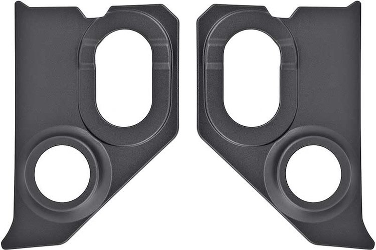 A5100104 Interior Kick Panels for 1960-1966 Chevrolet, GMC Truck, Suburban [With 6 in. Speaker Holes, Black, Pair]