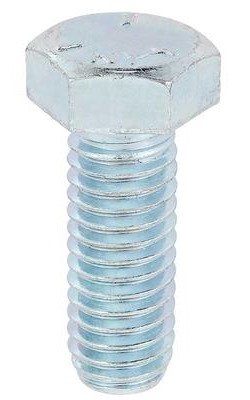 A5465 3/8" - 16 x 1" Hex Head Bolt, Zinc, Grade 5