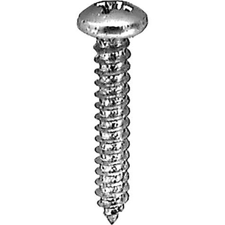 A5625 Phillips Pan Head Tapping Screw, Silver Zinc, # 8 X 5/8" L