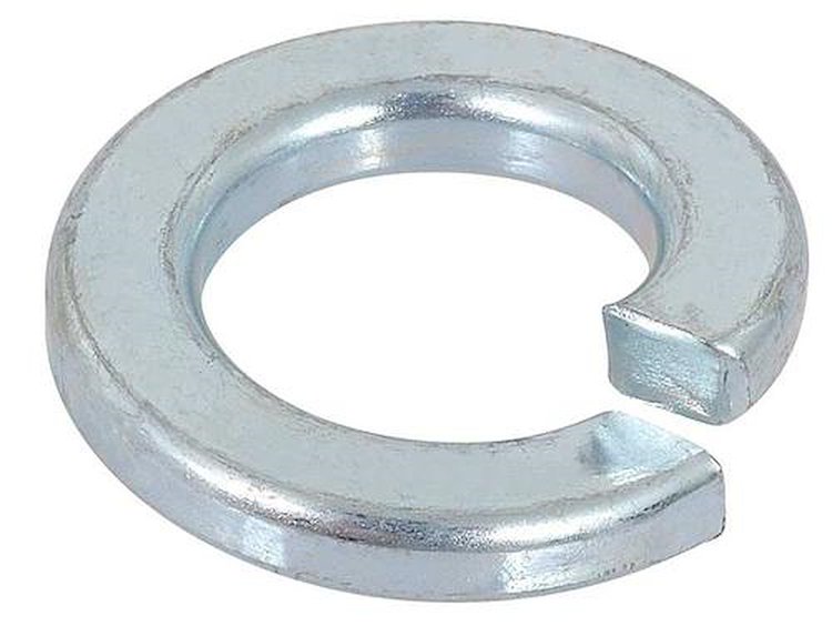 A5724 1/2" Split Lock Washer, Bright Zinc