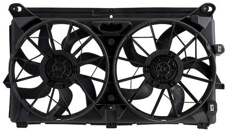 A58314 2007-14 Chevrolet/GMC Truck; Radiator Fan Assembly; For V6/V8 Engines Without Heavy Duty Cooling