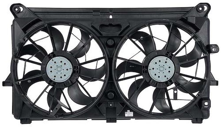 A58315 2007-13 Chevrolet, GMC Truck; Dual Radiator Fan Assembly; V8 Engines With Heavy Duty Cooling