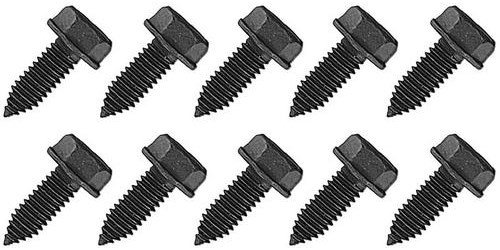 A784896K Bolt, 5/16-18 x 1" Pointed Tip w/ Hex Washer Head, Black Phosphate, 10 Piece Set
