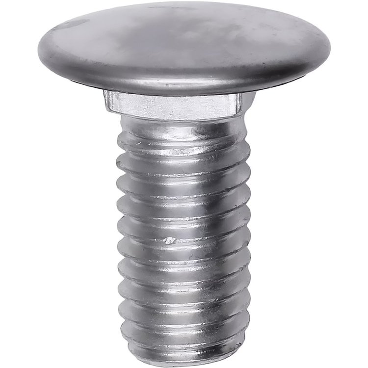 A8623 7/16"-14 x 1" Bumper Bolt w/ 29/32" Stainless Steel Cap, Zinc Finish