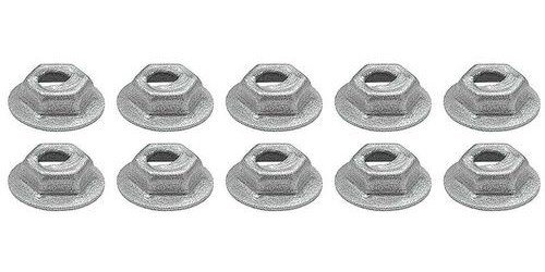 A8855K Thread Cutting Pal Nut, 5/32" Stud Size, Hex Washer Head, Zinc Plated, 10 Piece Set