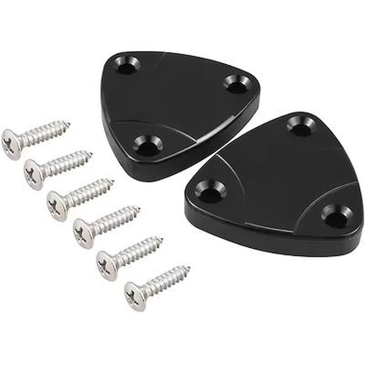 A9701342 1970-02 GM F-Body; Sun Visor Delete Plate - Black Anodized Finish