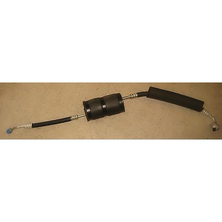 AC9537T 1967-72 Oldsmobile Cutlass, 442, F85; Air Conditioning Discharge Hose/Line with Muffler; Compressor to Condenser; GM# 40