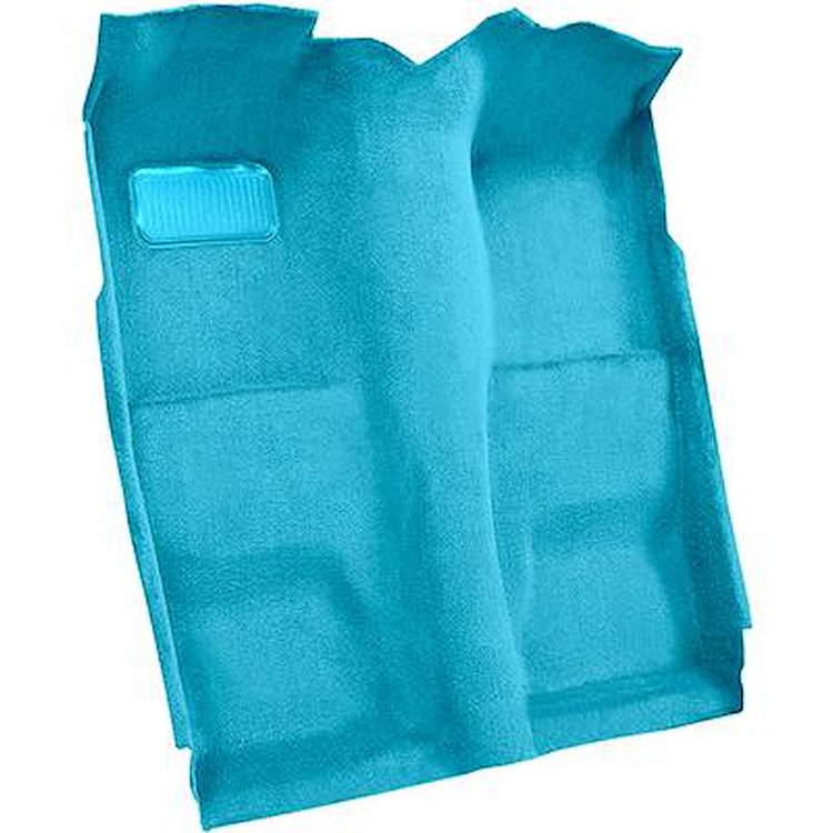 AM1101908 1970-71 American Motors Gremlin; 1-Piece Passenger Area Carpet Set; Loop; Medium Blue