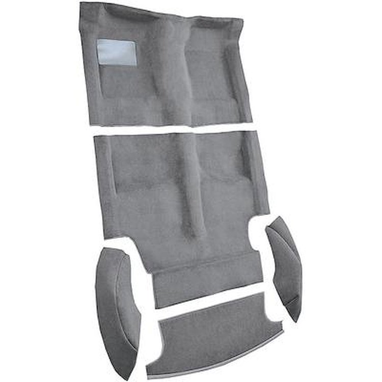 AM1212633 1969-70 American Motors AMX; Hurst 4-Speed Shifter; 5-Piece Complete Molded Carpet Set; Cutpile; Graphite