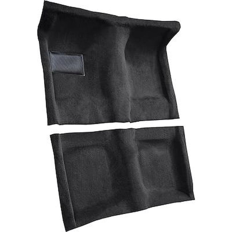 AM1213001 1970-74 American Motors Javelin; Automatic Transmission; 2-Piece Complete Molded Carpet Set; Cutpile; Black