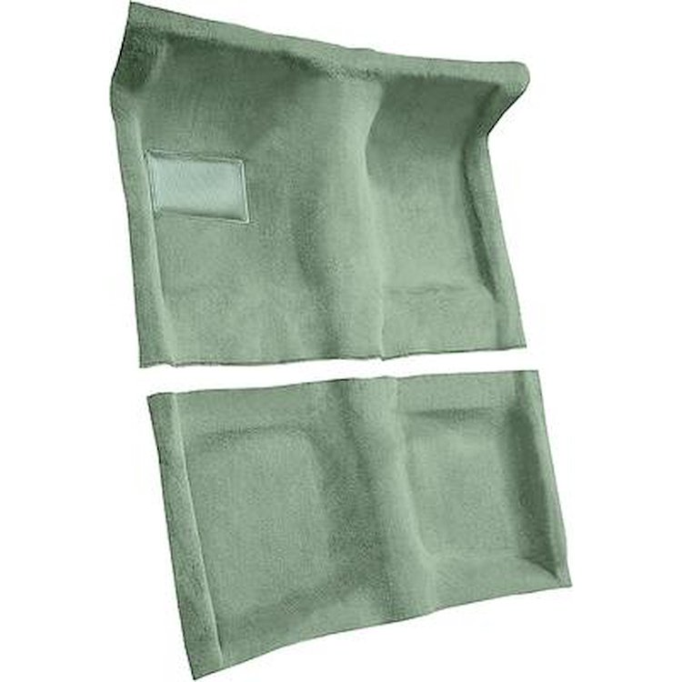 AM1213048 1970-74 American Motors Javelin; Automatic Transmission; 2-Piece Complete Molded Carpet Set; Cutpile; Willow Green