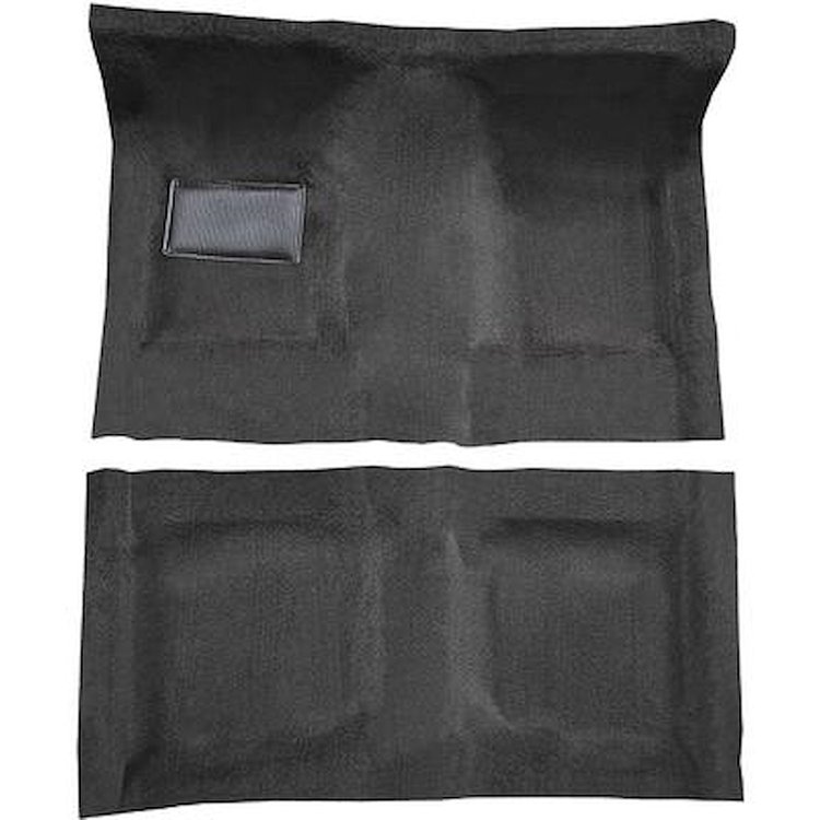 AM1213101 1968-69 American Motors Javelin; Automatic Transmission; 2-Piece Complete Molded Carpet Set; Loop; Black