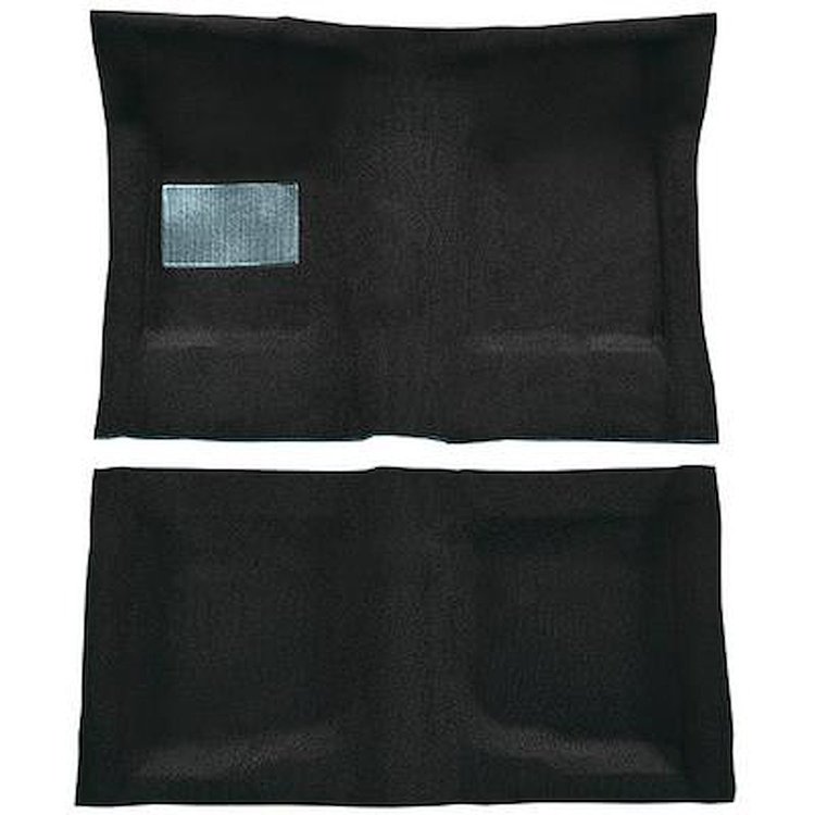 AM1213201 1968-69 American Motors Javelin; 4-Speed Shifter; 2-Piece Complete Molded Carpet Set; Loop; Black