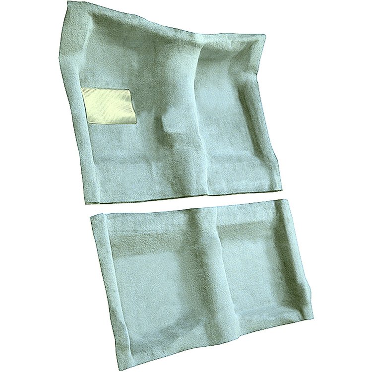 AM1213348 1970-74 American Motors Javelin; Hurst 4-Speed Shifter; 2-Piece Complete Molded Carpet Set; Cutpile; Willow Green