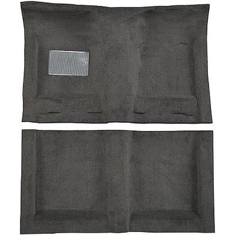 AM1264801 1969-70 AMC Rebel, 70-73 Ambassador; 2-Door; Automatic Transmission; 2-Piece Complete Molded Carpet Set; Cutpile; Blac