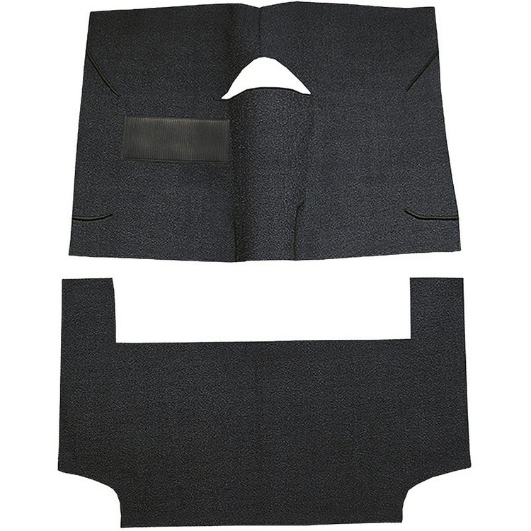 AM1297801 1964-65 American Motors American; 2-Door Convertible; 2-Piece Complete Molded Carpet Set; Loop; Black