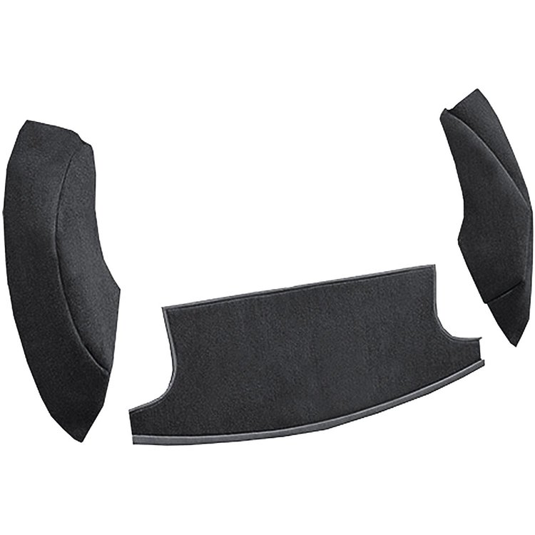 AM1302701 1969-70 American Motors AMX; 3-Piece Cargo Area Carpet Set; Cutpile; Black