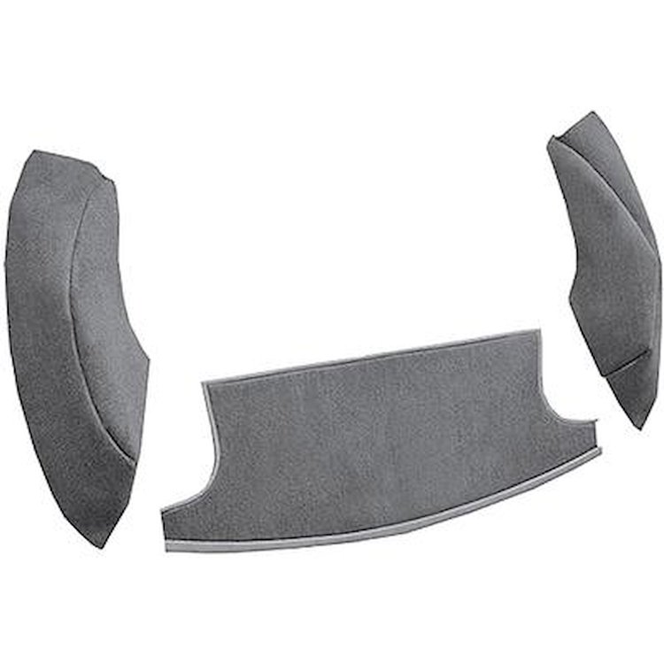 AM1302733 1969-70 American Motors AMX; 3-Piece Cargo Area Carpet Set; Cutpile; Graphite